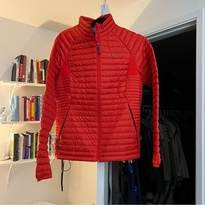 Eddie Bauer red down jacket size M
